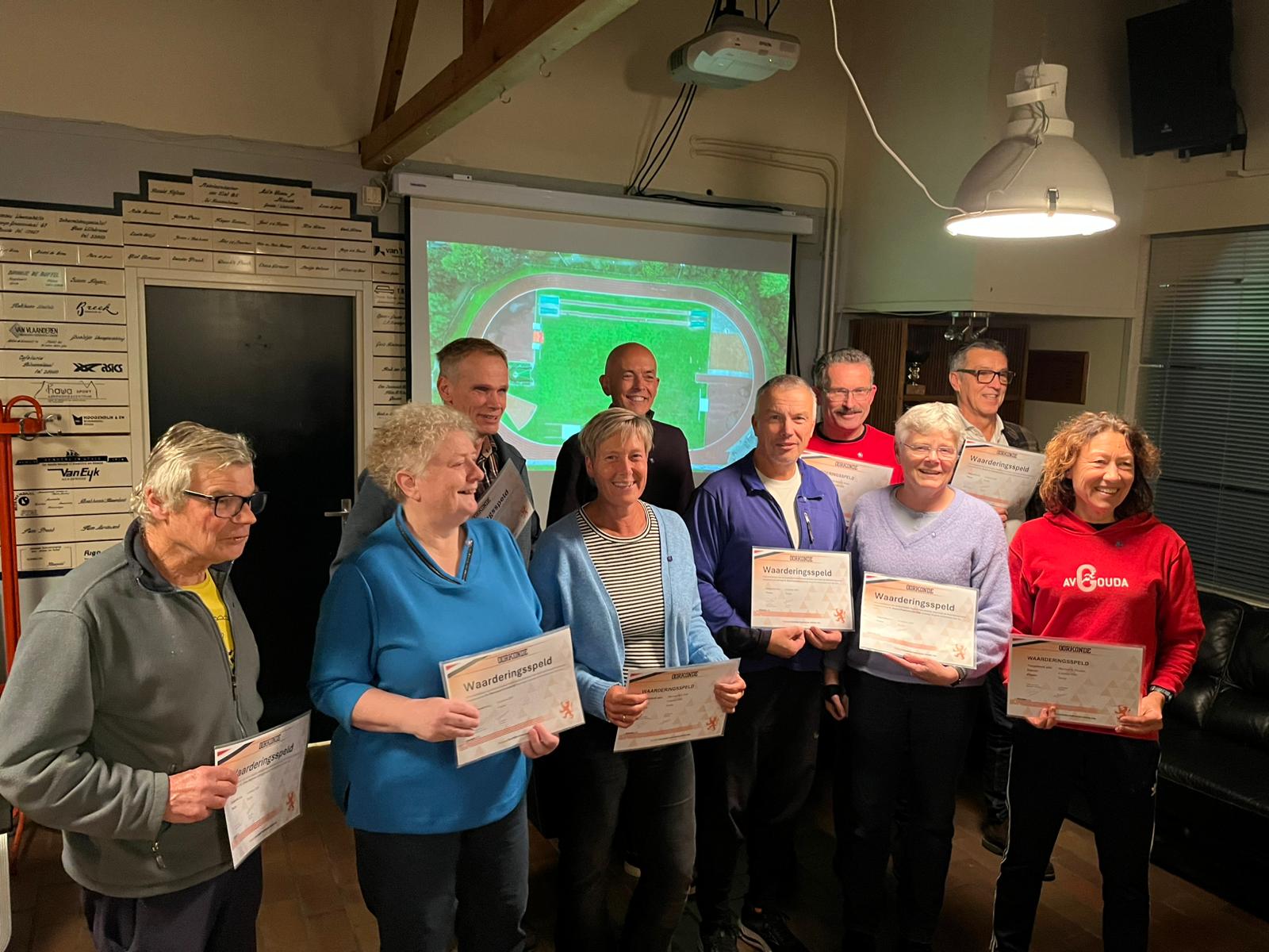 Waarderingsspelden voor AV Gouda-toppers