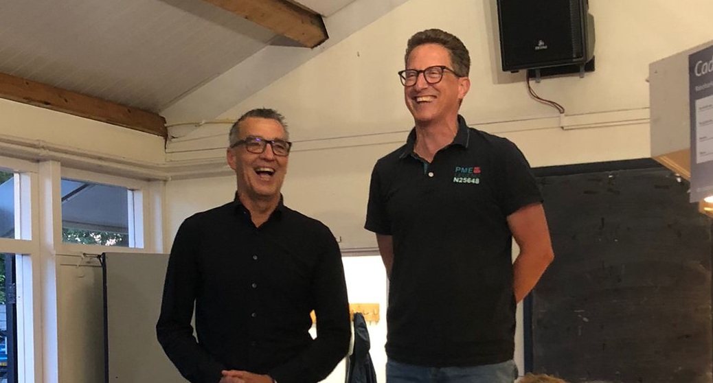 Henk van Zutphen erelid AV Gouda en twee jubilarissen
