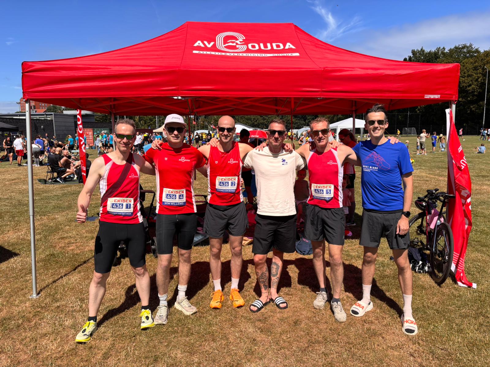 Twee teams AV Gouda bij Rotterdam Ekiden 2026